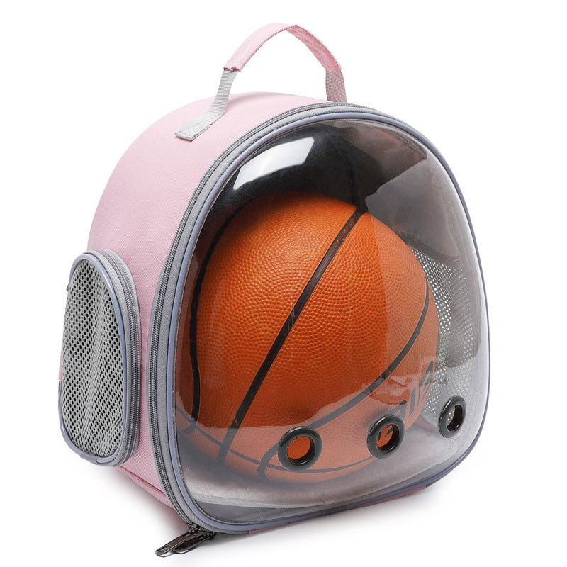 Cat carrier backpack with padded shoulder straps