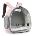 BubblePaws clear bubble cat backpack in Blush Pink